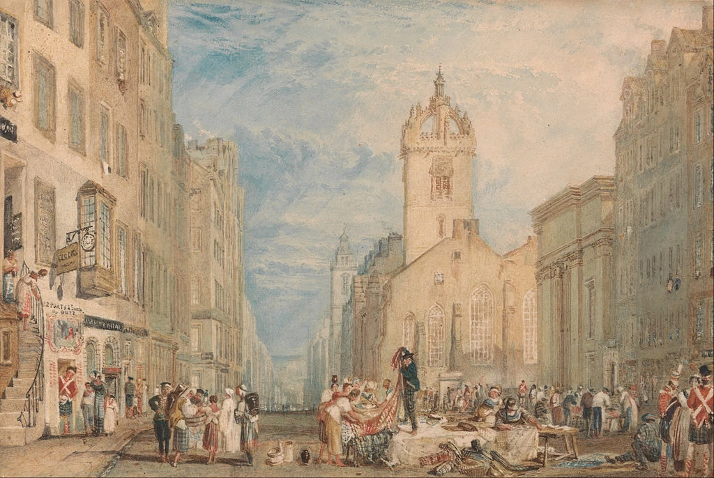 High Street, Edimburgo, 1818